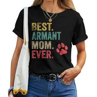 Best Armant Mom Ever Vintage Mother Dog Lover Women T-shirt | Mazezy