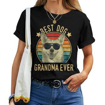 Best Dog Grandma Ever Pembroke Welsh Corgi Women T-shirt Crewneck | Mazezy UK