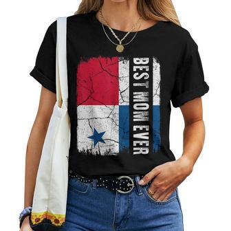 Best Panamanian Mom Ever Panama Flag Mother's Day Women T-shirt | Mazezy
