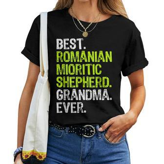 Best Romanian Mioritic Shepherd Grandma Ever Dog Lover Women T-shirt | Mazezy