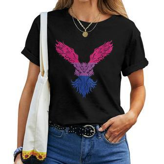 Bisexual Phoenix Bird Bi Pride Flag Lgbtq Men Women Kids Women T-shirt | Mazezy