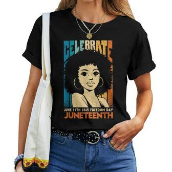 Black Women Freeish Since 1865 Party Decorations Junenth Women T-shirt | Mazezy