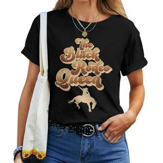 The Black Rodeo Queen African American Southern Cowgirl Women T-shirt | Mazezy