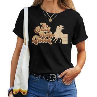 Black Rodeo Queen Barrel Racing African American Cowgirl Women T-shirt | Mazezy