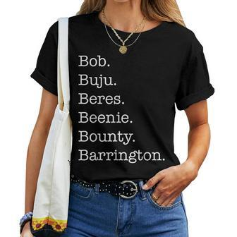 Bob Buju Beres Beenie Bounty Barrington Women T-shirt - Monsterry UK