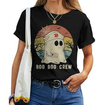 Boo Boo Crew Nurse Ghost Halloween Costume Nurse Women T-shirt - Thegiftio UK