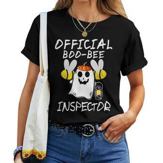 Boo Halloween Costume Boo-Bee Inspector Ghost Lazy Diy Women T-shirt - Thegiftio UK