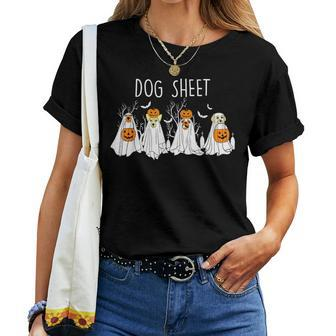 This Is Boo-Sheet Dog Ghost Happy Halloween For Women T-shirt | Mazezy
