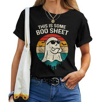 This Is Some Boo Sheet Halloween Costume Women T-shirt - Monsterry DE