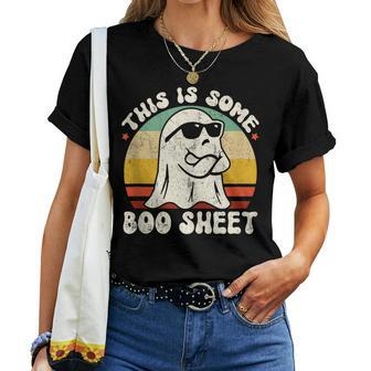 This Is Some Boo Sheet Halloween Ghost Women T-shirt - Monsterry UK