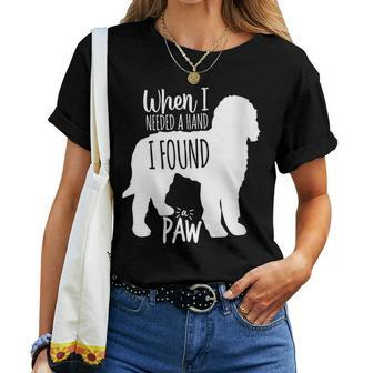 Boxerdoodle When Need Hand Found Paw Dog Mom Dad Women Women T-shirt | Mazezy