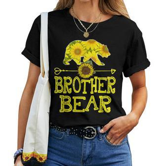 Brother Bear Sunflower Mother Father Women T-shirt | Mazezy