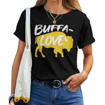 Buffa-Love Buffalo New York Women T-shirt | Mazezy