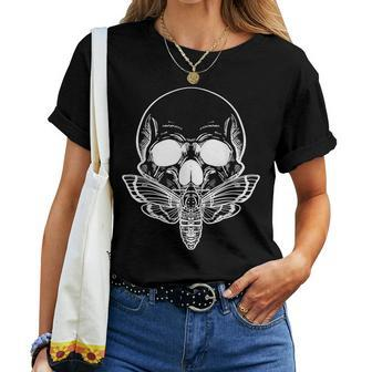 Butterfly Skull Gothic Punk Punk Women T-shirt