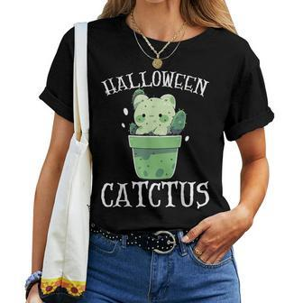 Cactus Halloween Costume Succulent Plant Trick Or Treat Women T-shirt