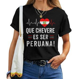 Camiseta Peruana Peruvian Flag Pride Peru Women Mujer Women T-shirt - Seseable