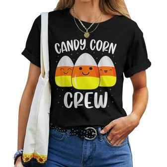 Candy Corn Crew Halloween Costume Friends Women T-shirt | Mazezy
