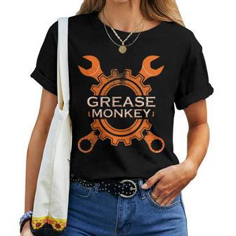 Car Racing Mechanic Grease Monkey Novelty T- Women T-shirt | Mazezy