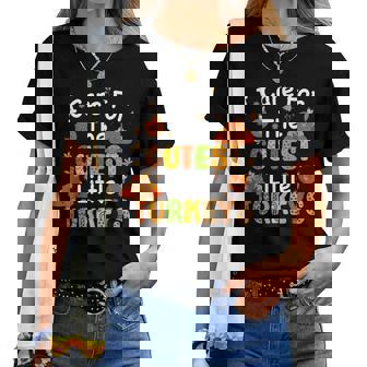 I Care For The Cutest Little Turkeys Nicu Nurse Thanksgiving Women T-shirt - Thegiftio