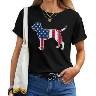 Catahoula Leopard Dog Lovers American Flag 4Th Of July Women T-shirt | Mazezy
