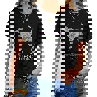 Catahoula Leopard Dog Sage Blush Floral Pattern Women T-shirt | Mazezy