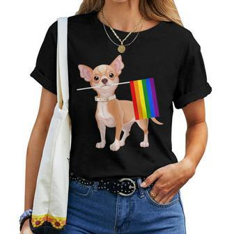 Chihuahua Lgbtq 2018 Rainbow Gay Lesbian Pride Women T-shirt | Mazezy
