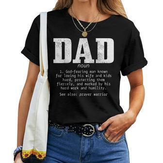 Christian Dad Religious Faith Bible Verse Fathers Day Women T-shirt - Seseable