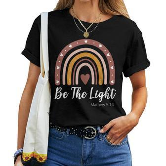 Christian Quote Faith Rainbow Boho Inspirational Religious Faith Women T-shirt | Mazezy