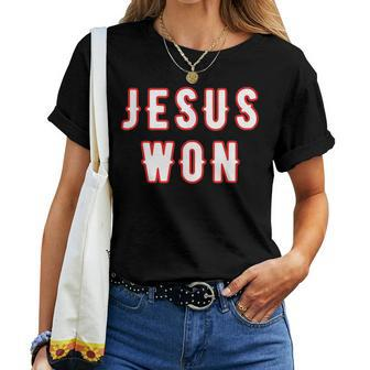 Christianity Religion Jesus Outfits Jesus Won Texas Women T-shirt - Monsterry DE