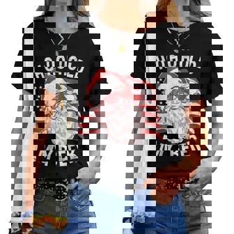 Christmas In July Santa Ho Ho Hold My Beer Drink Lover Beer Women T-shirt | Mazezy