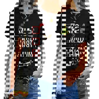 Christmas List Xmas Santa Claus Nice Naughty Italian Women T-shirt | Mazezy