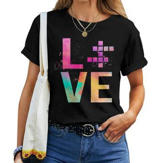 Colorful Crossword Puzzles Mom Crossword Puzzles Women T-shirt | Mazezy