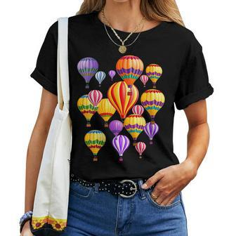 Colorful Hot Air Balloons Women T-shirt - Seseable