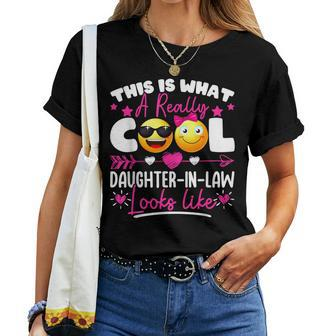 Cool Daughter-In-Law Father Or Mother In Law Son Dad Women T-shirt | Mazezy