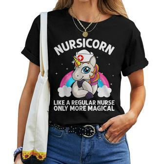 Cool Nurse For Unicorn Medical Nurses Rn Nursing Women T-shirt | Seseable CA
