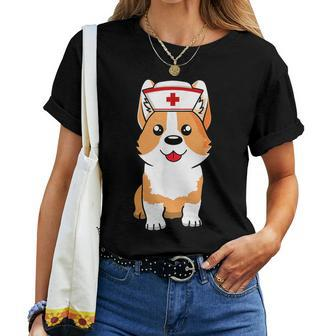 Corgi Dog Nurse Appreciation International Nurse Day Women T-shirt | Mazezy