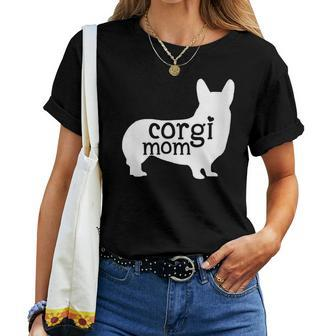 Corgi Mom Cute Corgi Mama Dog Lover Women T-shirt Crewneck | Mazezy