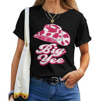 Country Western Theme Sorority Reveal Big Yee Cowgirl Hat Women T-shirt | Mazezy
