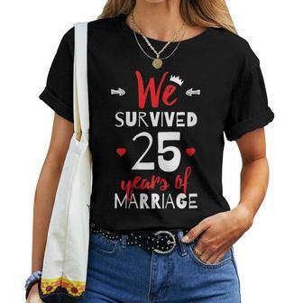 For Couples 25Th Wedding Anniversary Women T-shirt | Mazezy DE