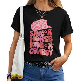 Cowgirl Save A Horse Ride A Cowboy Rodeo Western Country Women T-shirt - Monsterry AU