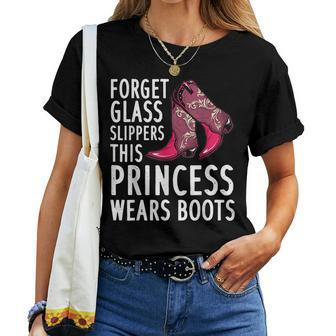 Cute Cowgirl Women Western Rodeo Girl Princess Women T-shirt | Mazezy