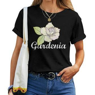 Cute Gardenia Flower Gardening Garden T Women T-shirt | Mazezy