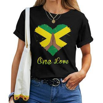 Cute Jamaican One Love Meditation Meditation Women T-shirt | Mazezy