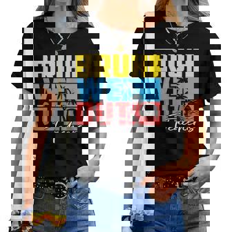 Cute Last Day Of School Teacher Summer Bruh We Out Teachers Women T-shirt | Mazezy