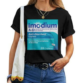 Cute Nurse Pharmacy Halloween Costume Imodium Anti Diarrheal Women T-shirt - Thegiftio UK