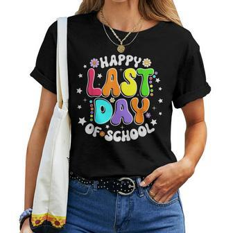 Cute Teacher Appreciation Happy Last Day Of School Teacher Women T-shirt - Seseable