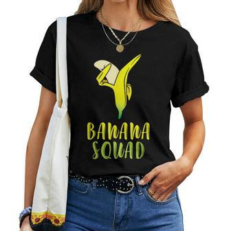 Dabbing Banana Squad Vegan Foodie Women T-shirt | Mazezy