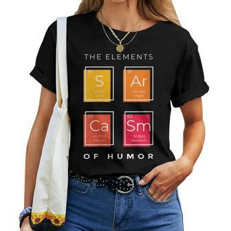 Dad Sarcasm Elements Of Humor Unique For Her Him Women T-shirt | Mazezy