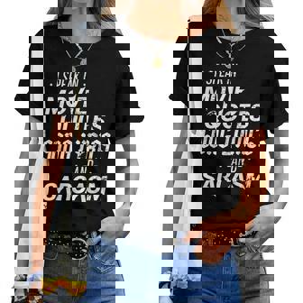 Dark Humor Witty Smart Sarcastic Movie Quotes Sarcasm Women T-shirt | Mazezy