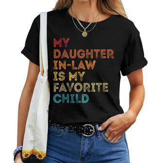 My Daughter In Law Is My Favorite Child Mother-In-Law Day Women T-shirt | Mazezy AU